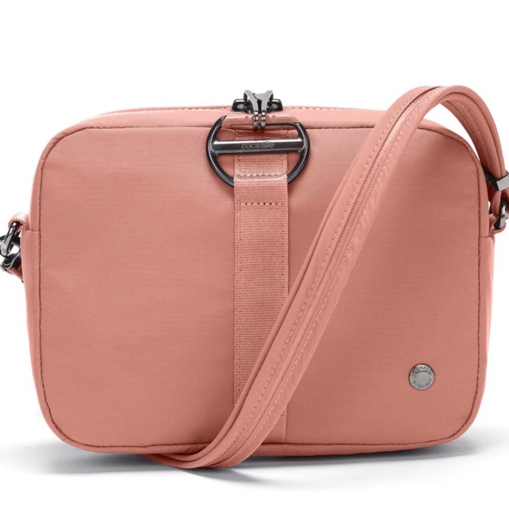 NWOT Pacsafe Citysafe CX Crossbody Travel Bag Anti-Theft Purse - Rose